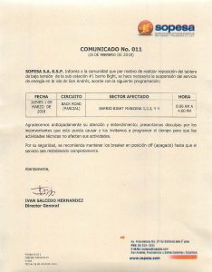 COMUNICADO