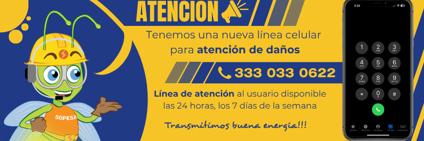 Tenemos una nueva Línea celular para atención de daños.